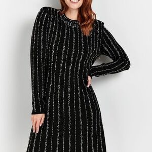 $180 Nanette Lepore L-XXL Sequins Sweater Dress Sparkling Women’s